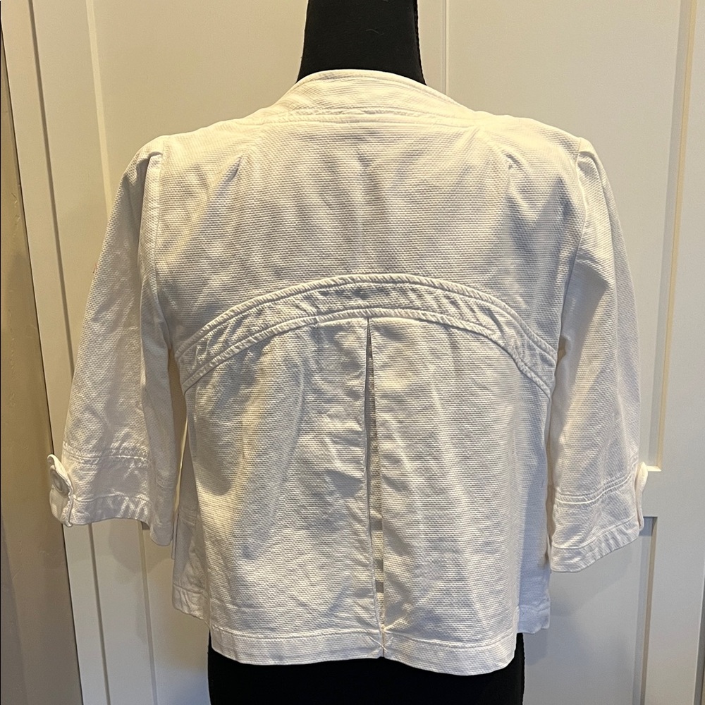 Ambition White Patterned Jacket Size S - image 5